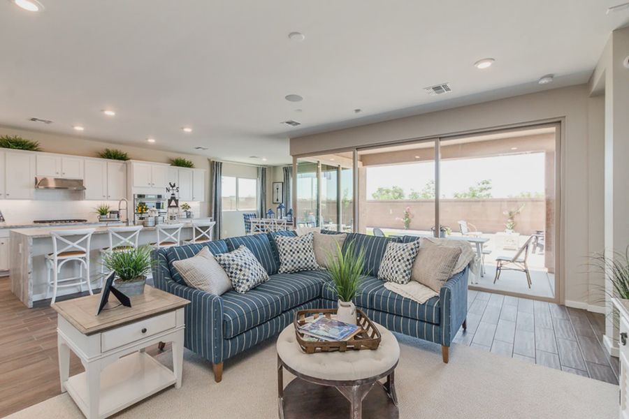 Furnished interior view inside a new home in Forté at Granite Vista, Waddell (Image 5). Furnished interior view inside a new home in Forté at Granite Vista, Waddell (Image 5).