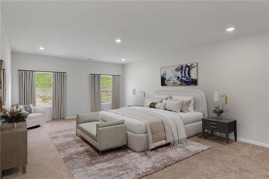 Furnished interior view inside a new home in , Calhoun (Image 16).