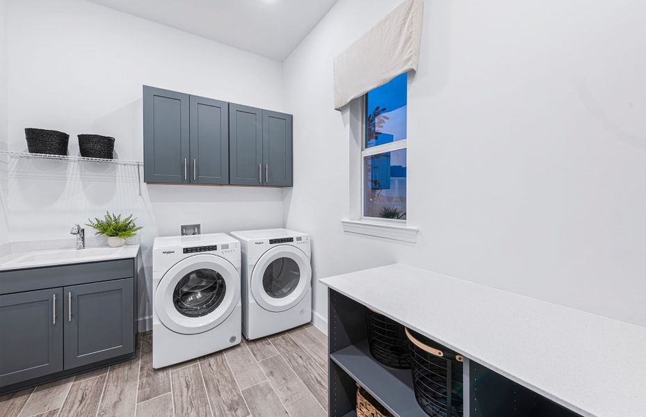Laundry room with ample storage Laundry room with ample storage