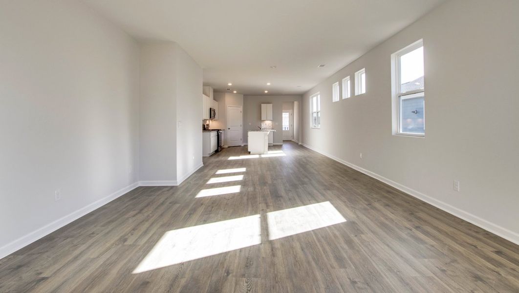 Representative unfurnished interior of a home built from the DESMOND by D.R. Horton in Nexus South, Gallatin (Image 13).