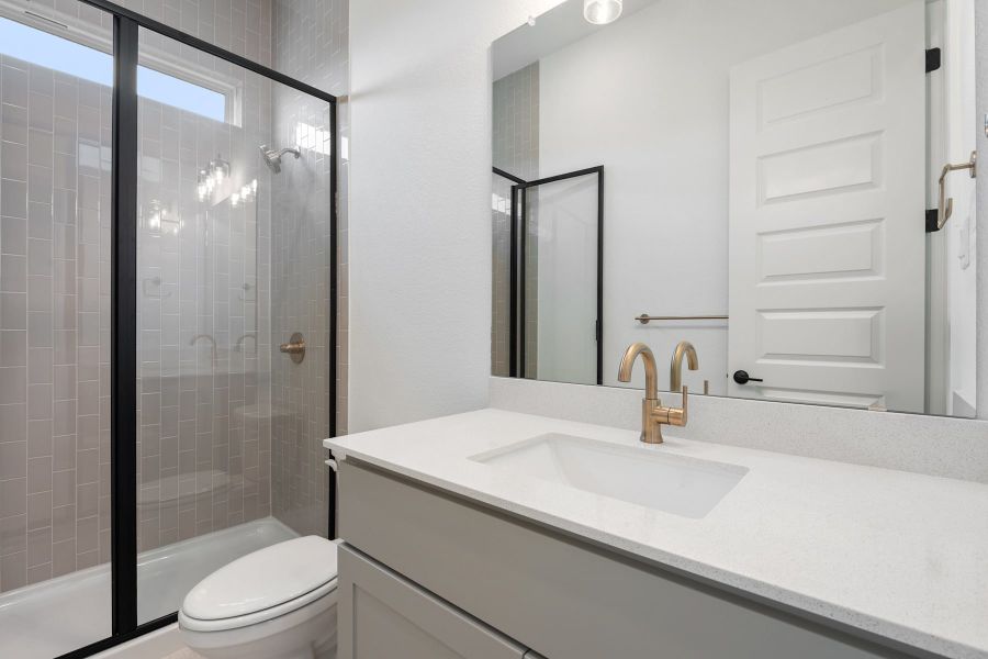 Furnished interior view inside a new home in Wolf Ranch, Georgetown (Image 5).