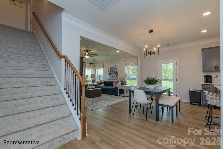 Furnished interior view inside a new home in Winecoff, Salisbury (Image 3).