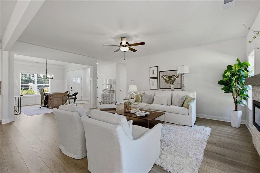 Furnished interior view inside a new home in , Ellenwood (Image 7).