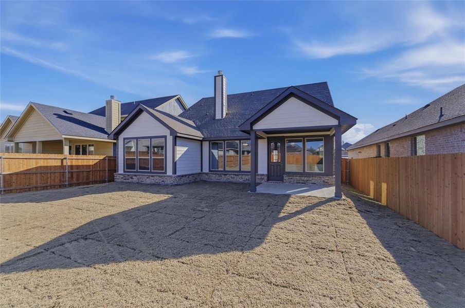 Exterior details and patio area of a home in Liberty Pointe, Gainesville (Image 3).