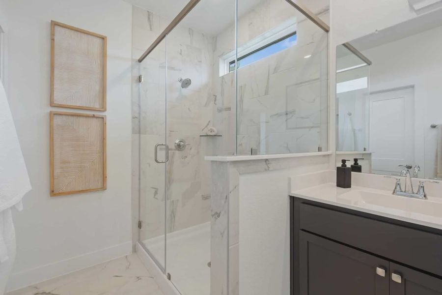 Representative furnished interior of a home built from the Capeside by Chesmar Homes in Bridgeland, Elgin (Image 9).