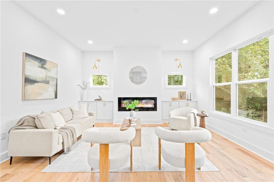 Furnished interior view inside a new home in , Atlanta (Image 16). Furnished interior view inside a new home in , Atlanta (Image 16).