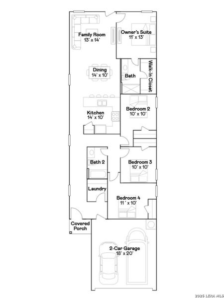 2D floor plan layout of this home in , Marion, TX (Image 5).