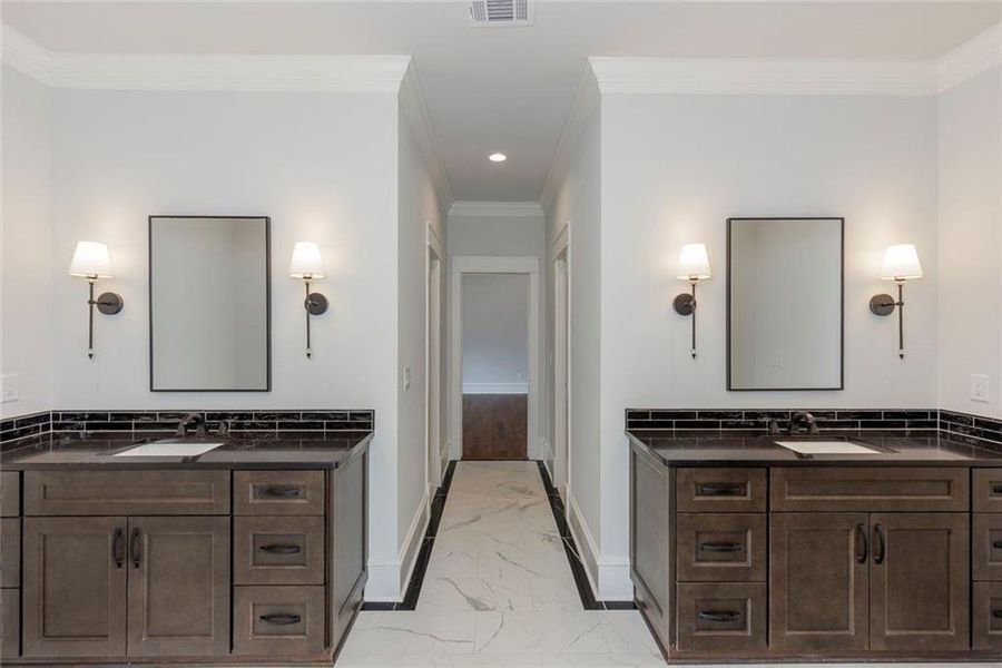 Furnished interior view inside a new home in , Roswell (Image 40).