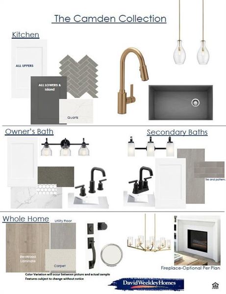 Design Selections. Outlining material and fixture specifications for the property's interior spaces Design Selections. Outlining material and fixture specifications for the property's interior spaces