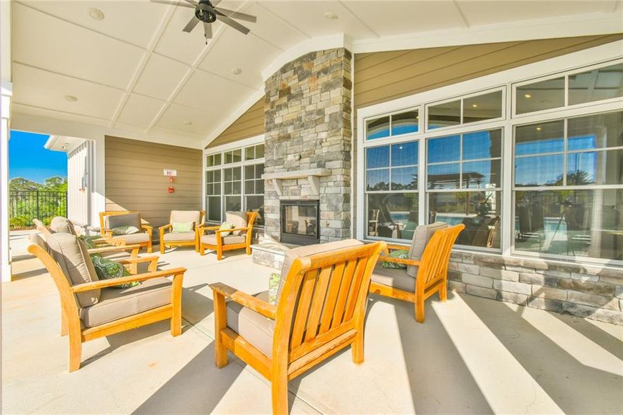 Exterior details and patio area of a home in , Dacula (Image 3).