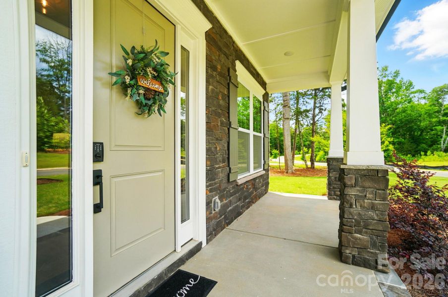 Covered front porch