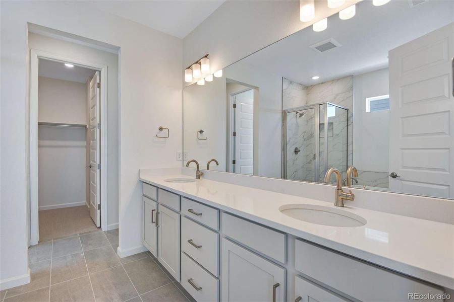 Furnished interior view inside a new home in Prelude at The Aurora Highlands, Aurora (Image 14).