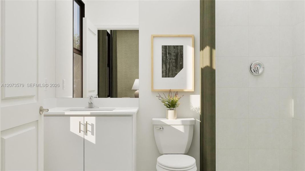 Furnished interior view inside a new home in Pineland Crest, Miami (Image 7).