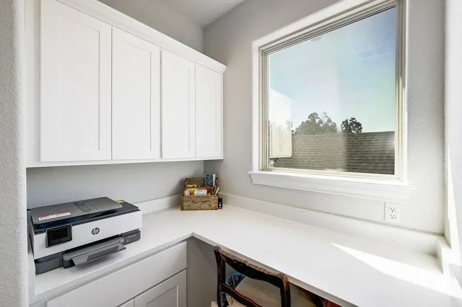 Built in desk upstairs Built in desk upstairs