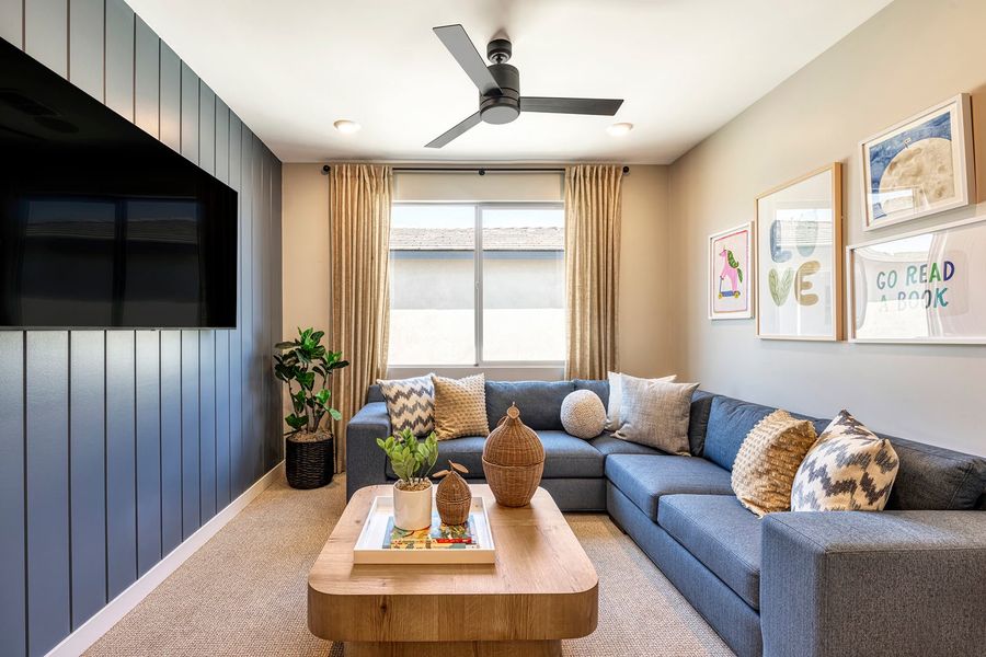 Representative furnished interior of a home built from the Tipton Plan 3507 by Tri Pointe Homes in Arietta at Soleo, Queen Creek (Image 13).
