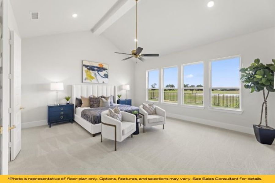 Representative furnished interior of a home built from the St Lucia by Stonefield Homes in Heath Golf and Yacht Club, Rockwall (Image 38).