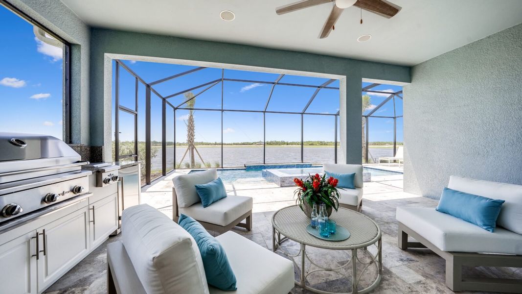 Representative exterior details of a home built from the Bright Meadow 2 by Neal Communities in Vistera of Venice, Venice (Image 4).