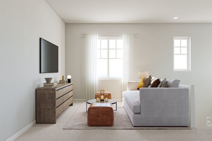 Representative furnished interior of a home built from the 3502 by Tri Pointe Homes in The Aurora Highlands, Aurora (Image 14).