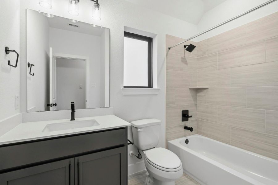 Furnished interior view inside a new home in Elyson, Katy (Image 14).