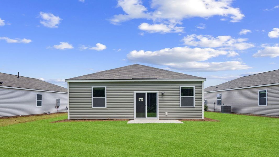 Exterior details and patio area of a home in The Retreat at East Argent, Ridgeland (Image 2).