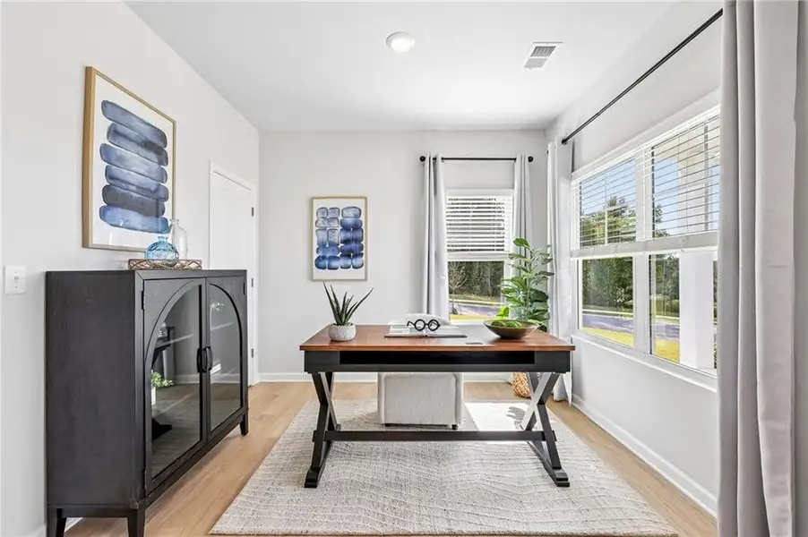 Furnished interior view inside a new home in The Hills at Cedar Creek, Winder (Image 28).