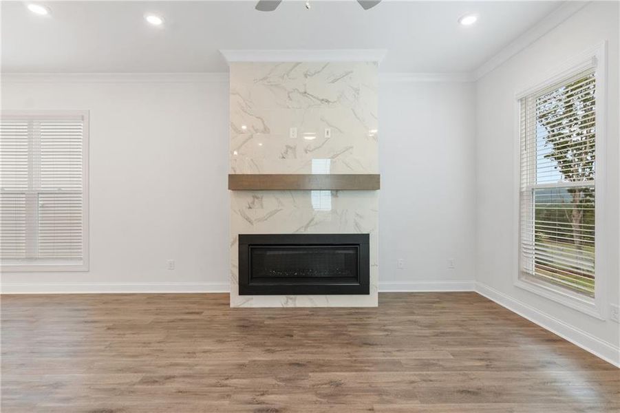 Spacious, unfurnished interior of a new home in Palisades Single Family, Cumming (Image 15). Spacious, unfurnished interior of a new home in Palisades Single Family, Cumming (Image 15).