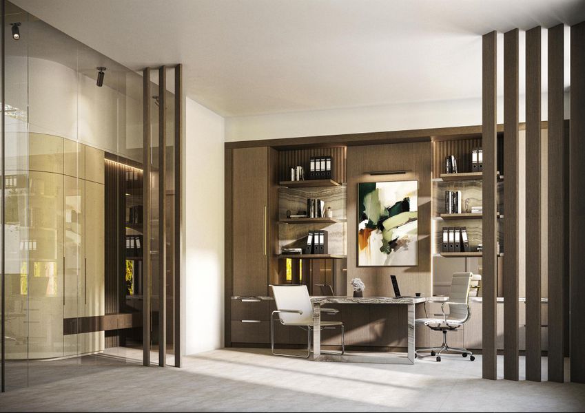 Furnished interior view inside a new home in , Boca Raton (Image 10).