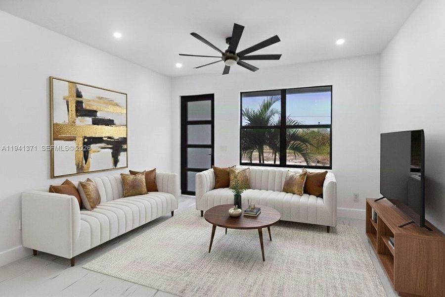 Furnished interior view inside a new home in , Lehigh Acres (Image 13).