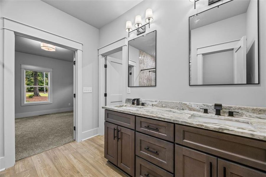 Furnished interior view inside a new home in , Monroe (Image 15).