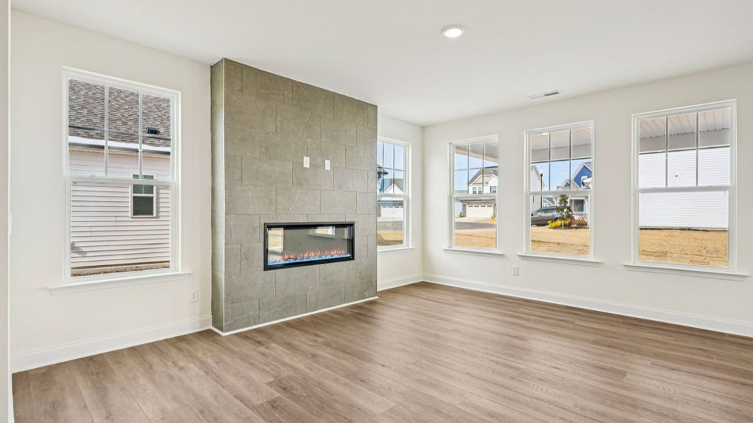Representative furnished interior of a home built from the Juniper by DRB Homes in Essex Village, Franklinton (Image 12).