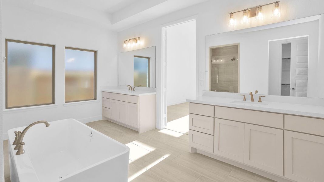 Furnished interior view inside a new home in Briarley 60', Montgomery (Image 6).