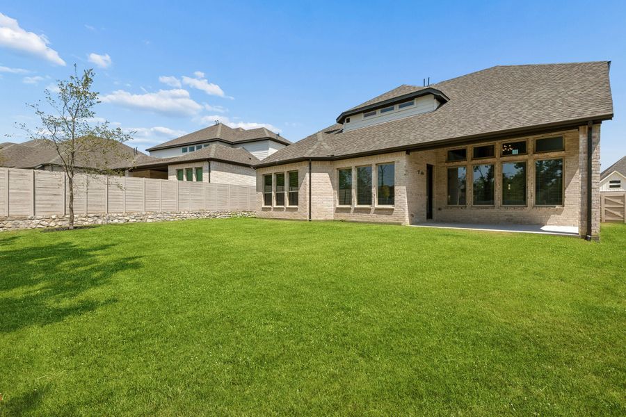 Exterior details and patio area of a home in Painted Tree Lakeside, McKinney (Image 4). Exterior details and patio area of a home in Painted Tree Lakeside, McKinney (Image 4).