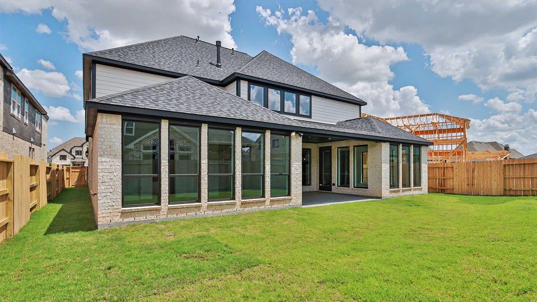 Exterior details and patio area of a home in Grange, Katy (Image 3). Exterior details and patio area of a home in Grange, Katy (Image 3).