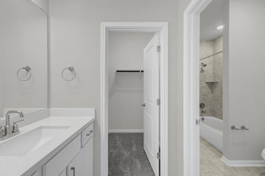 Furnished interior view inside a new home in Parkside on the River 60s, Georgetown (Image 6).