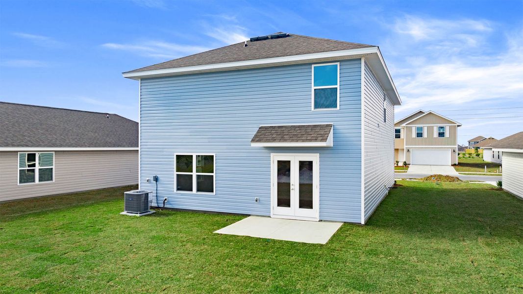 Exterior details and patio area of a home in Titus Park, Panama City (Image 3). Exterior details and patio area of a home in Titus Park, Panama City (Image 3).