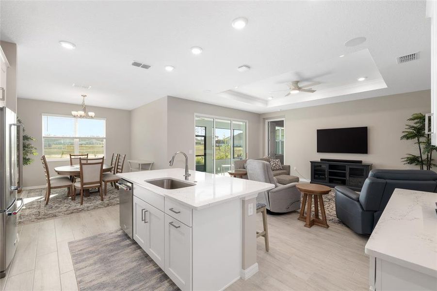 Furnished interior view inside a new home in , Ocala (Image 13).