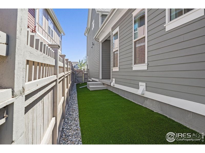 Exterior details and patio area of a home in Westerly, Erie (Image 4). Exterior details and patio area of a home in Westerly, Erie (Image 4).