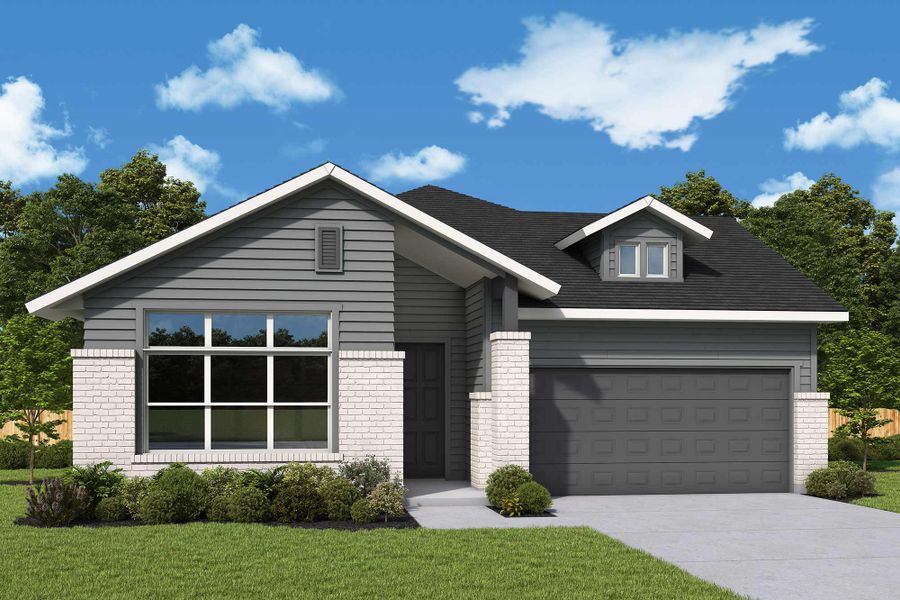 Representative exterior photo of a completed home built from the The Jasmine by David Weekley Homes in The George - Enclave Collection, Richmond, TX (Image 13). Representative exterior photo of a completed home built from the The Jasmine by David Weekley Homes in The George - Enclave Collection, Richmond, TX (Image 13).