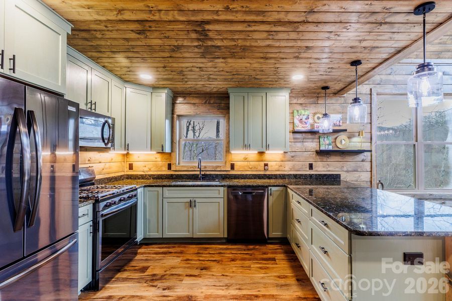 Furnished interior view inside a new home in , Maggie Valley (Image 13).