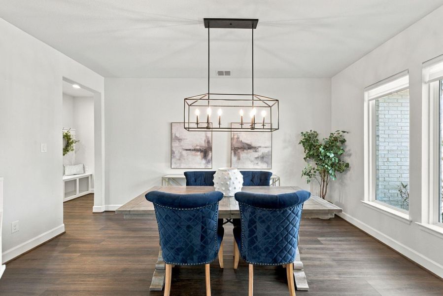 Furnished interior view inside a new home in The Highlands, Porter (Image 12).