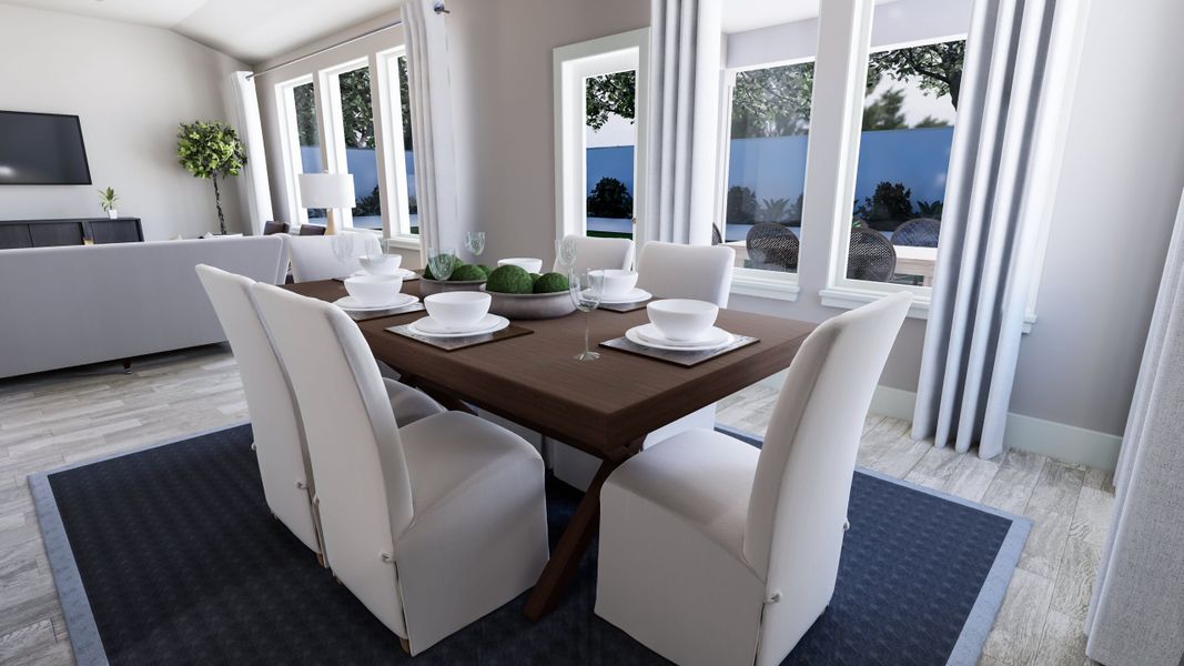 Representative furnished interior of a home built from the Dylan by Tri Pointe Homes in Somerset Park, Rockwall (Image 13).