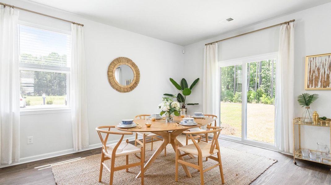 Furnished interior view inside a new home in Hillcrest, Ravenel (Image 5). Furnished interior view inside a new home in Hillcrest, Ravenel (Image 5).
