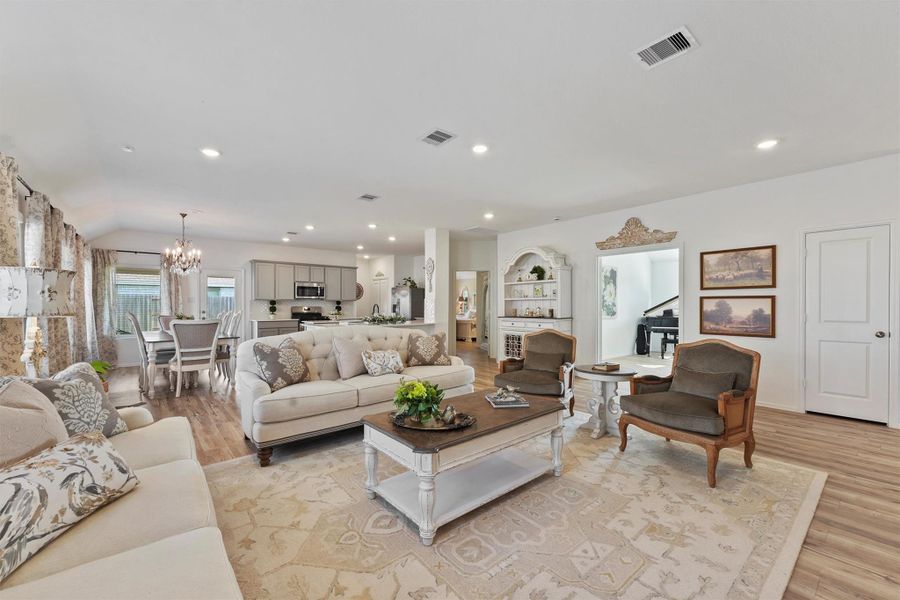Furnished interior view inside a new home in Sterling Point at Baytown Crossings: Wildflower II Collection, Baytown (Image 20).