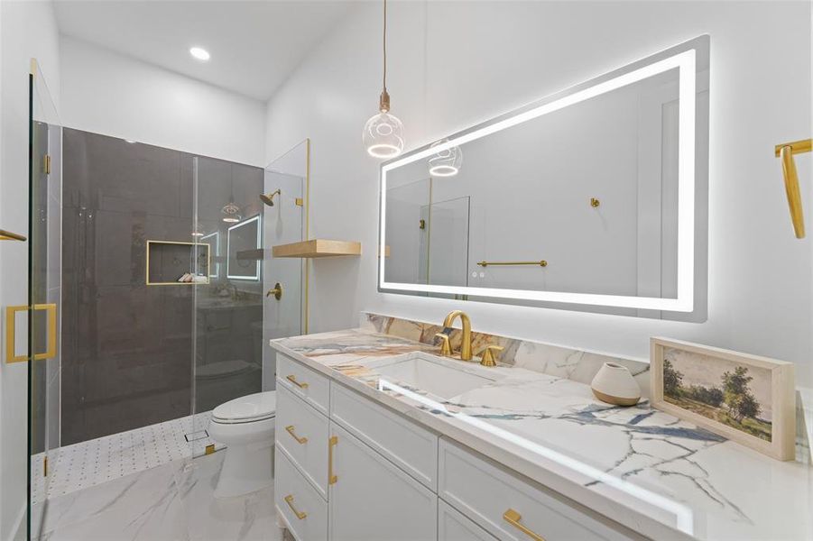 Furnished interior view inside a new home in , Weatherford (Image 34).