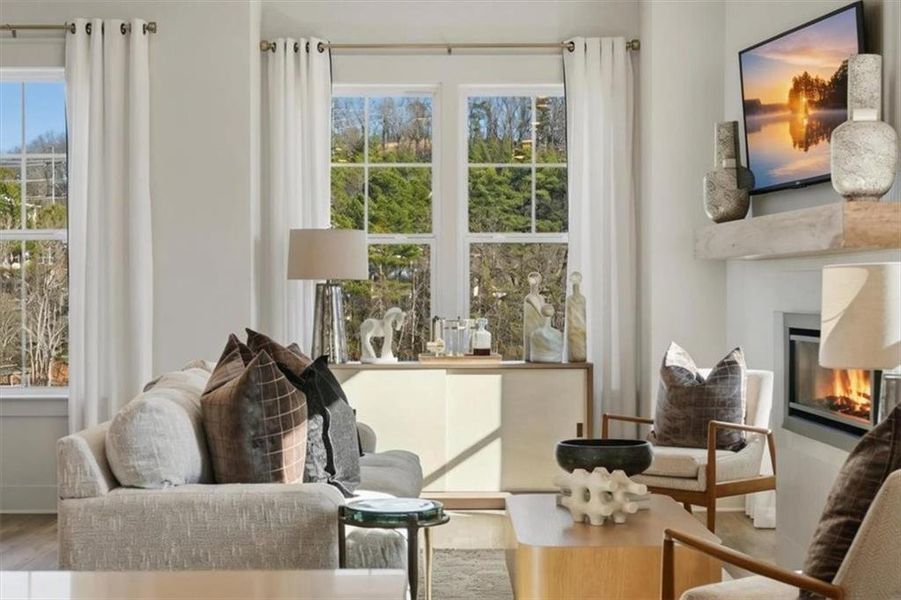Furnished interior view inside a new home in Barrett Pointe, Kennesaw (Image 34).