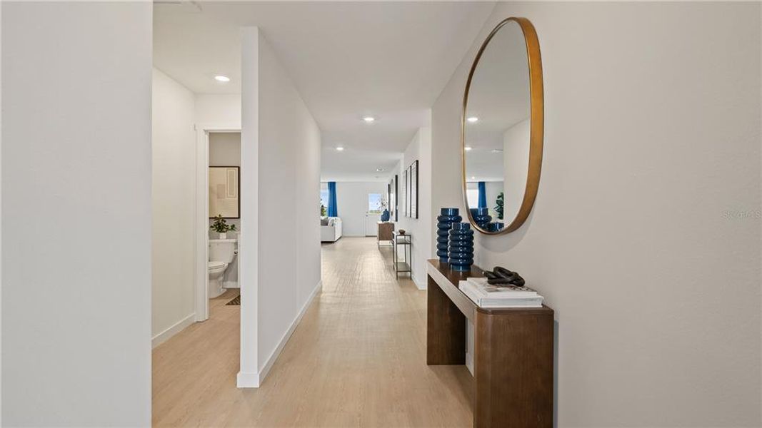 Furnished interior view inside a new home in Crosswinds, Haines City (Image 9).