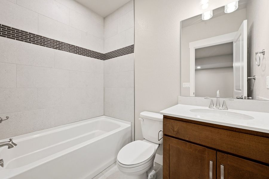 Furnished interior view inside a new home in The Lakes at Centerra, Loveland (Image 11).