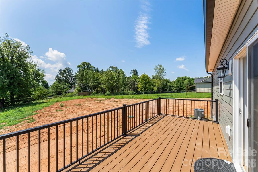 Exterior details and patio area of a home in , Morganton (Image 19).