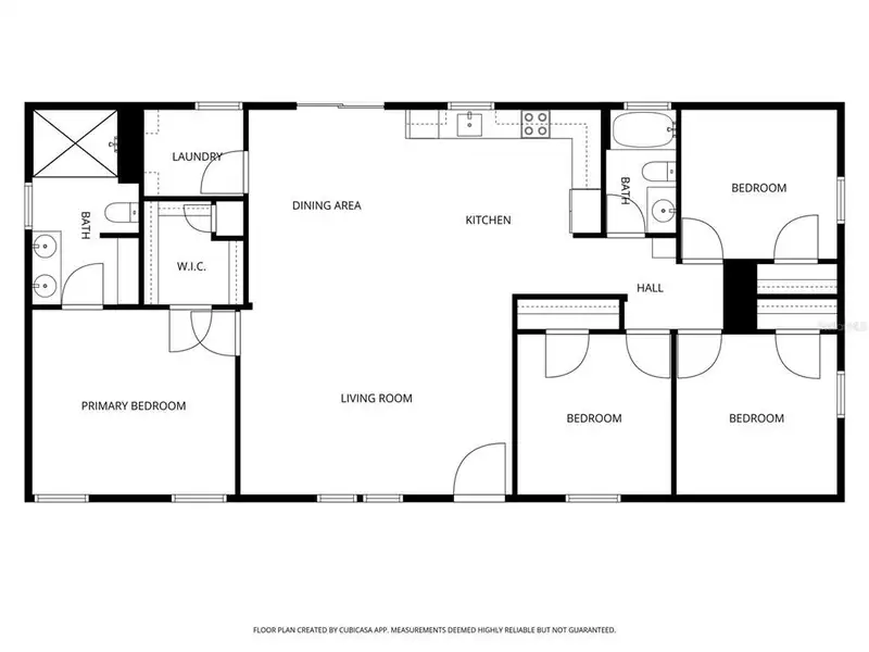 2D floor plan layout of this home in , Orlando, FL (Image 3).