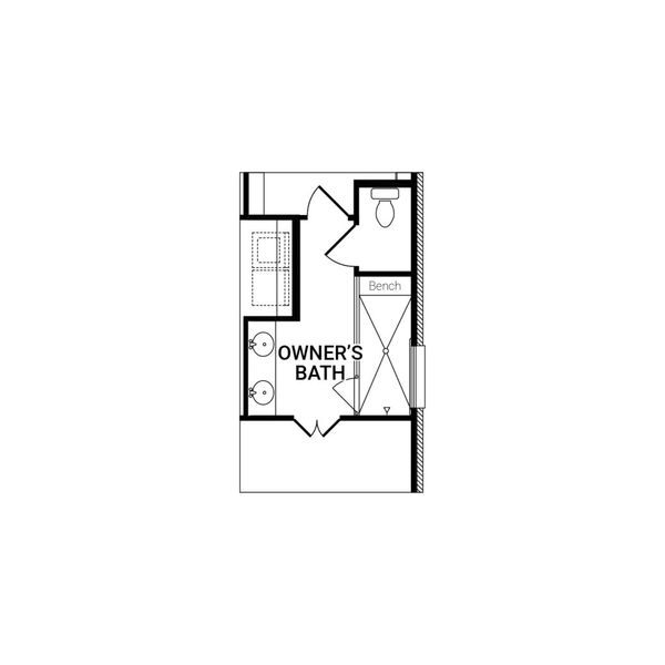 2D floor plan layout of this home in Redden Farms – Active Adult, Midlothian, TX (Image 6). 2D floor plan layout of this home in Redden Farms – Active Adult, Midlothian, TX (Image 6).